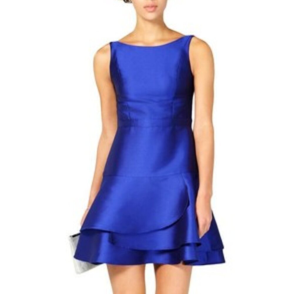 Adrianna Papell Blue Fit/Flare Dress